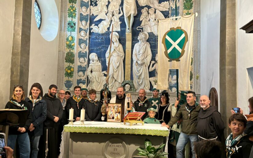 PORTA SANT'ANDREA: L'OMAGGIO A SAN FRANCESCO (foto)